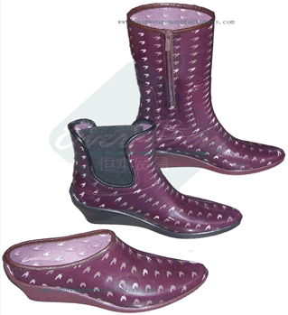 PVC 004 - PVC ladies rain boots producer women's ankle rain boots
